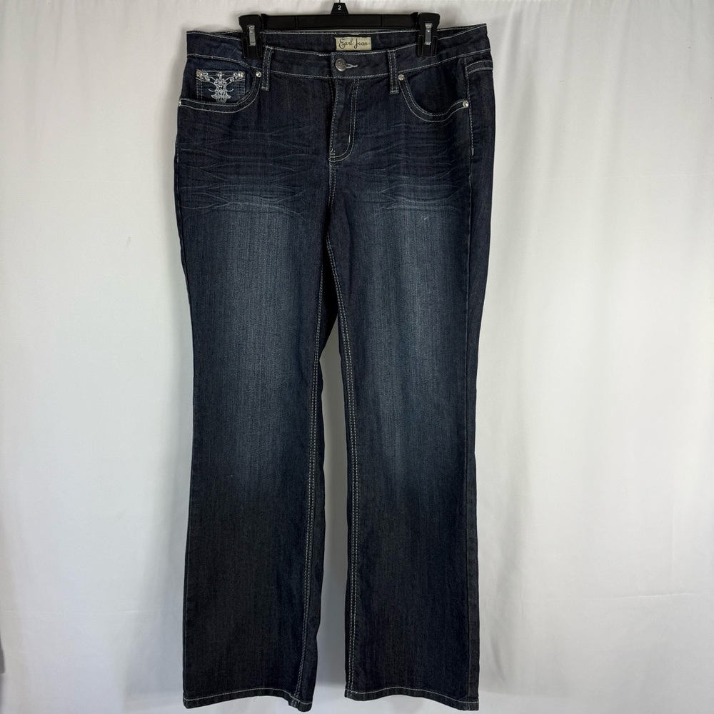Earl Jeans Stitched Elaborate
Rhinestones Y2K Bootcut Women's size:14 P